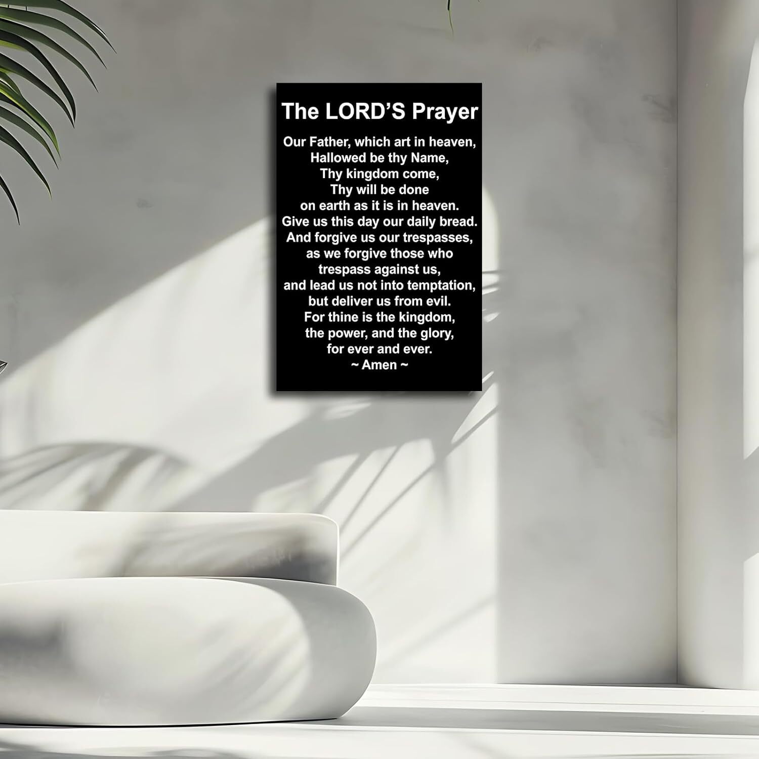 The Lord's Prayer Quotes Poster Our Father Prayer Poster Canvas Wall Decor