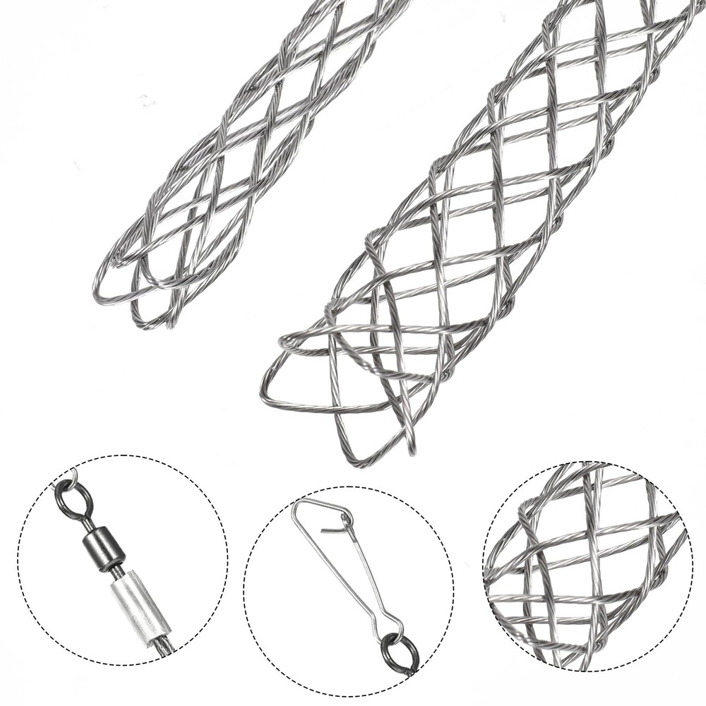 2 Pack 1/2 Inch Wire Pulling Grip Mesh Cable Pulls Cable Pulling Grip Sock