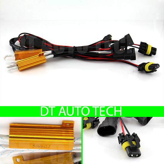 9005 LED DRL Fog Light Canbus 50W 6Ohm Load Resistor Wiring Canceller Decoder