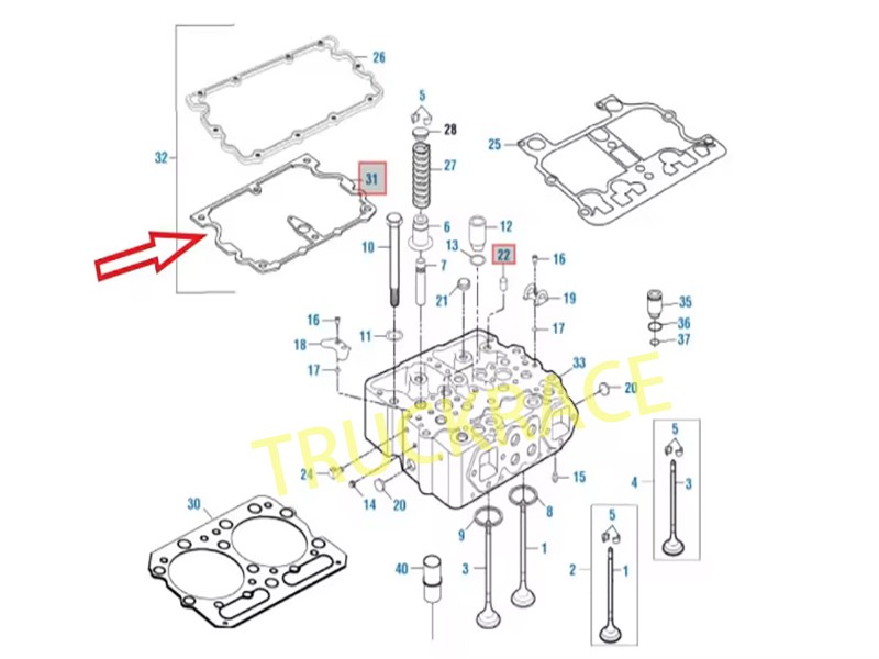 3PCS Brake Gasket for Cummins N14 131428 3068135 3069151 4920093 Composite plate