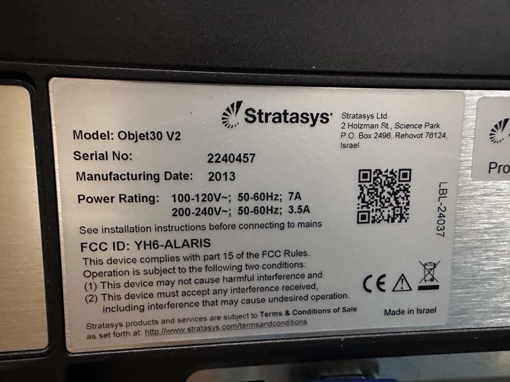 Stratasys Objet 30 pro 3D Printer with Stand-AS IS- Needs work. Local Pickup