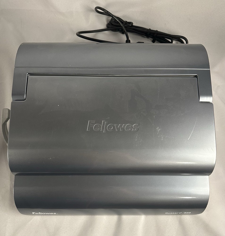 Fellowes Quasar E 500 Electric Comb Binding Machine Working
