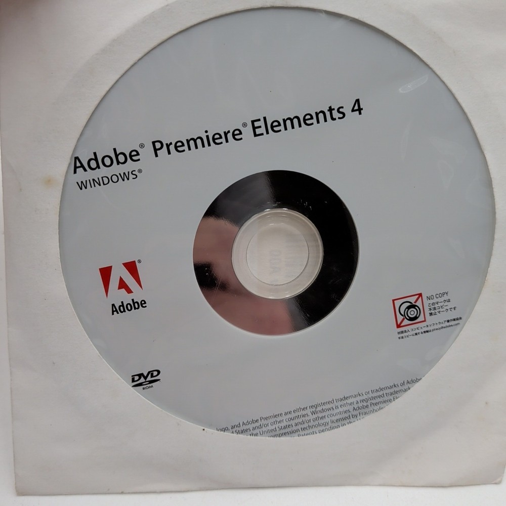 Adobe Photoshop Elements 6 + Adobe Premiere Elements 4 w/ Product Key Code OEM