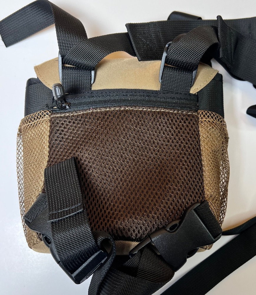 Vortex Optics Binocular Harness Chest Pack Case Bag Tan Mesh