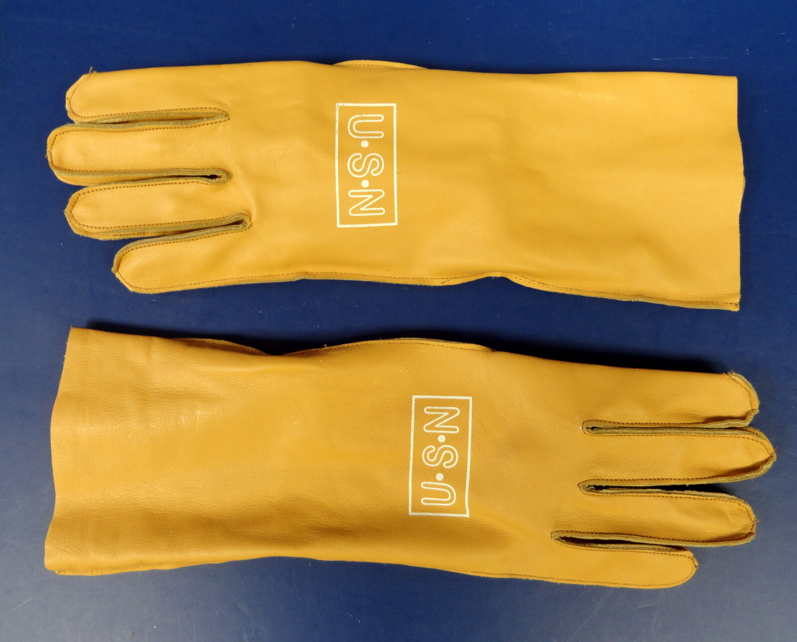 US NAVY Bu AERO TYPE B-3A LEATHER FLYING GLOVES SIZE MEDIUM