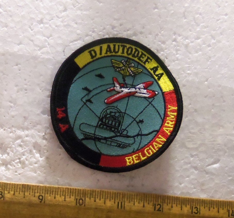 Belgian Army – D / Auto Def AA – 14 A Embroidered Patch (NOS)