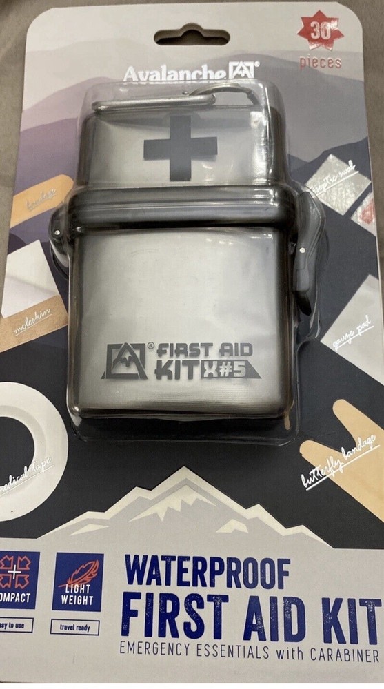 Avalanche Waterproof First Aid Kit 30 Pieces
