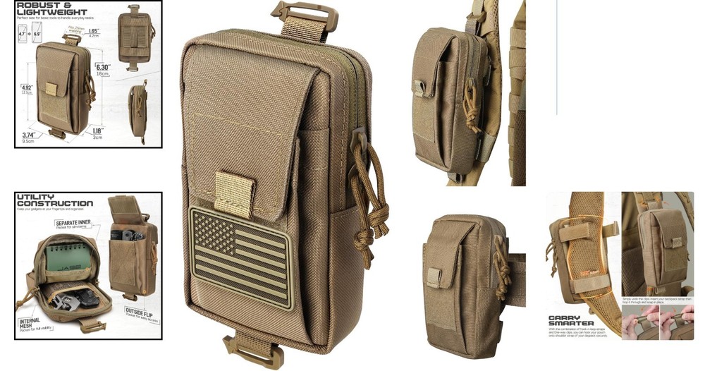 Utility Shoulder Strap Tactical Pouch - Quick Access EDC Storage Solution