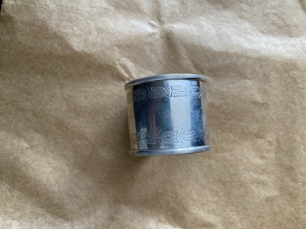 Silver Napkin Ring Engraved Nellie
