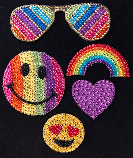 DECORATE ANYTHING WITH STICKON/IRONON EMBROIDERED PATCH SETS