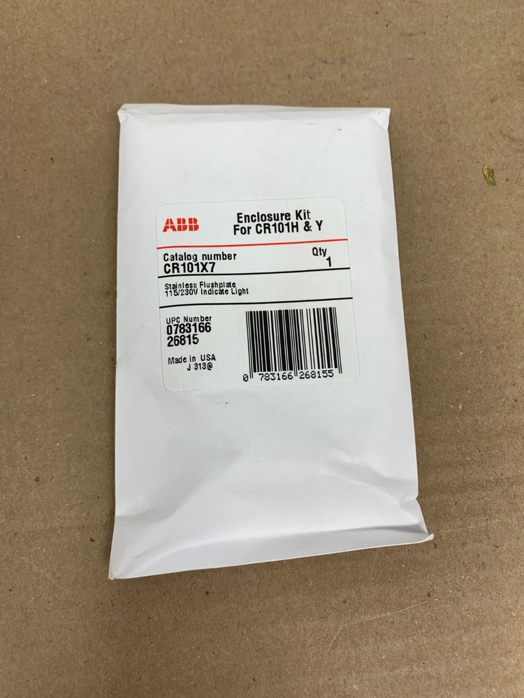 New ABB CR101X7 Flush Plate With Indicator Pilot Light