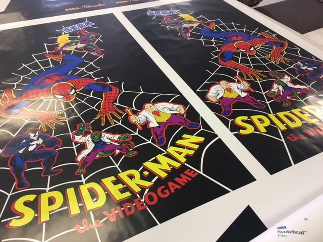 Spider-Man Side Art Arcade Artwork Decal Set
