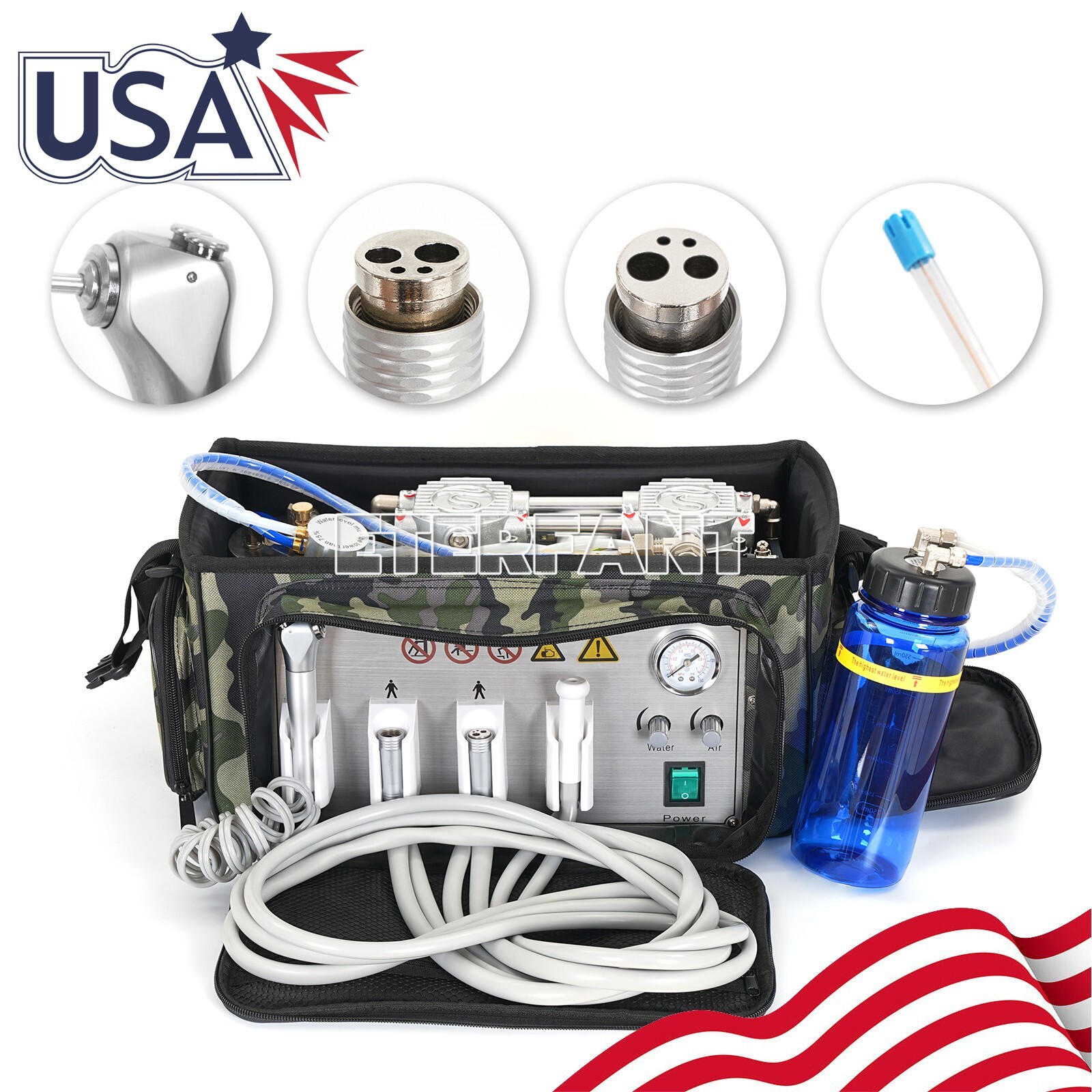 Dental Portable System Unit GU-P206S/Delivery Bag Air Compressor Suction System