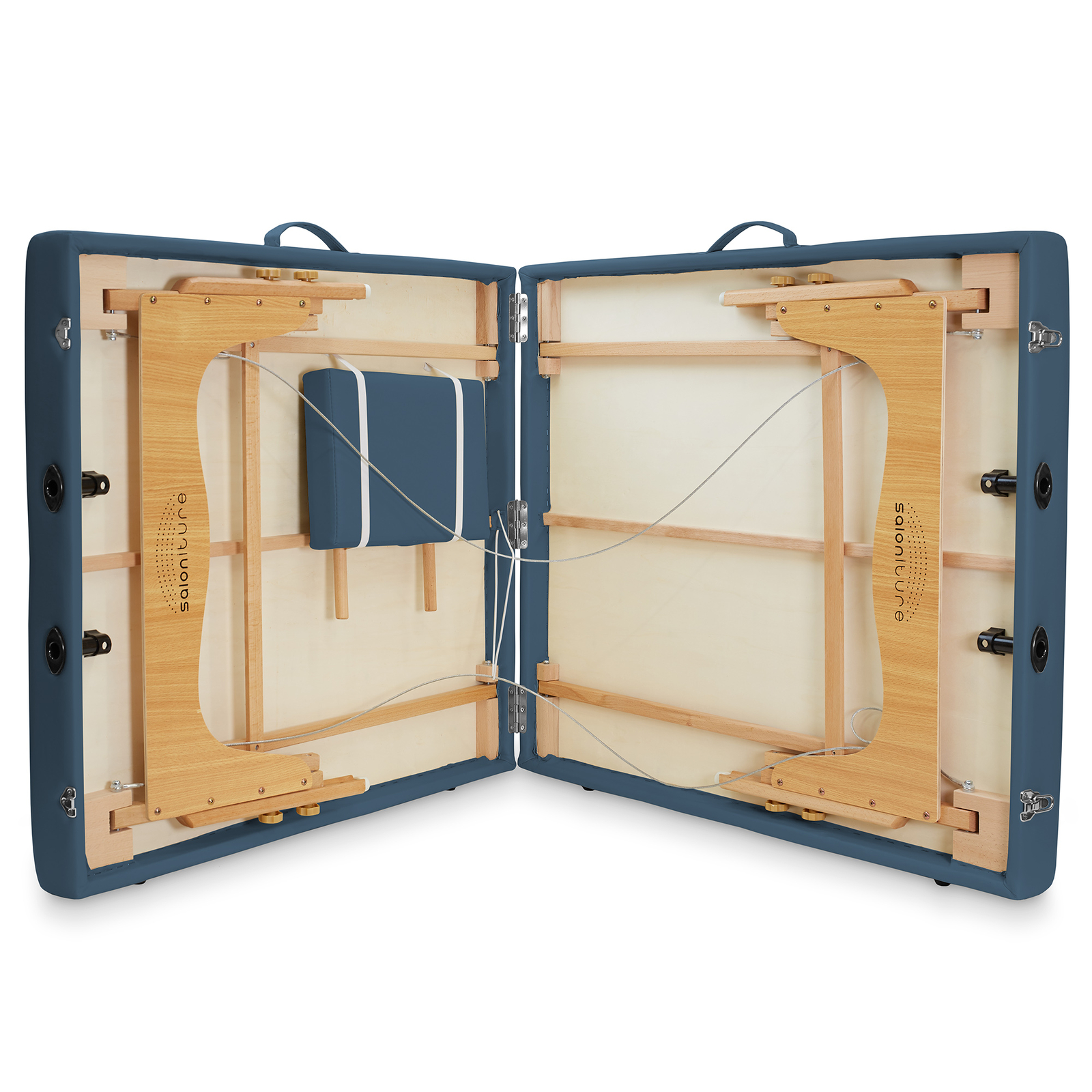 Portable Physical Therapy Massage Table - Stretching Treatment - Blue