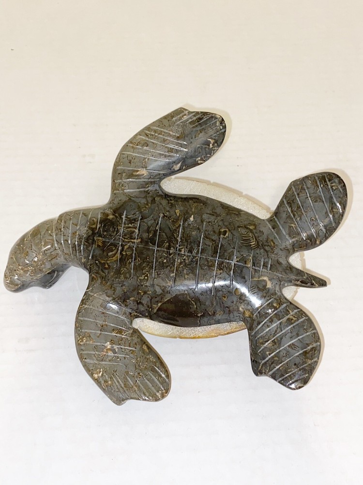 Marble Turtle Figurine