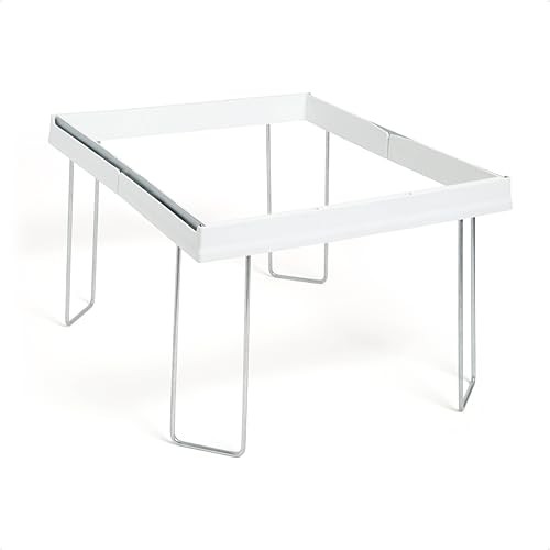 Adjustable Hanging File Folder Frames, 13” W x Letter White and Silver Frame