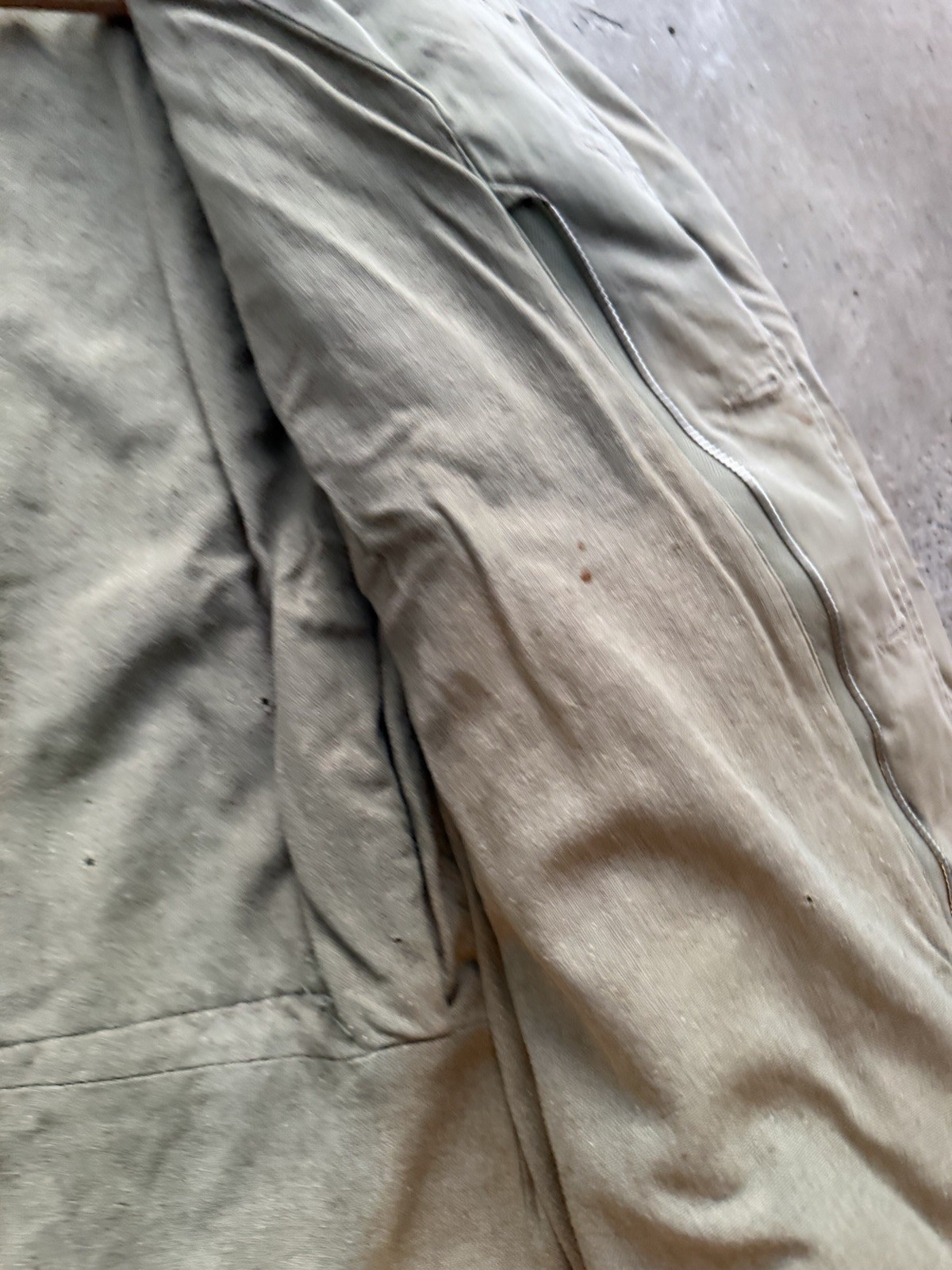 Vintage 1940s U.S. Army M41 Jacket OD Poplin Field Medium Olive Stencil Infantry