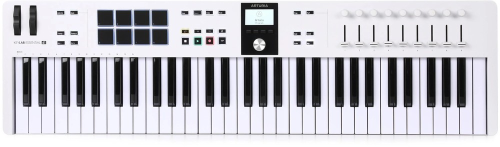 Arturia KEYLAB 61 Essential 3 USB/MIDI Controller, White