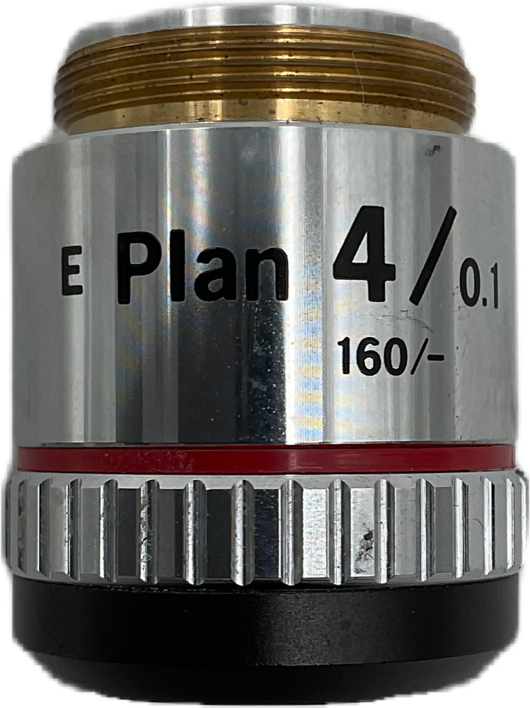 Nikon E Plan 4X/0.1 Microscope Objective Lens