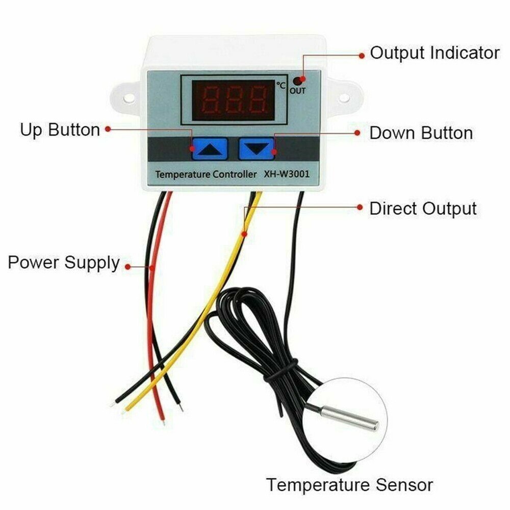 Digital 110V Incubator Temperature Controller-Thermostat Switch Probe Tester New