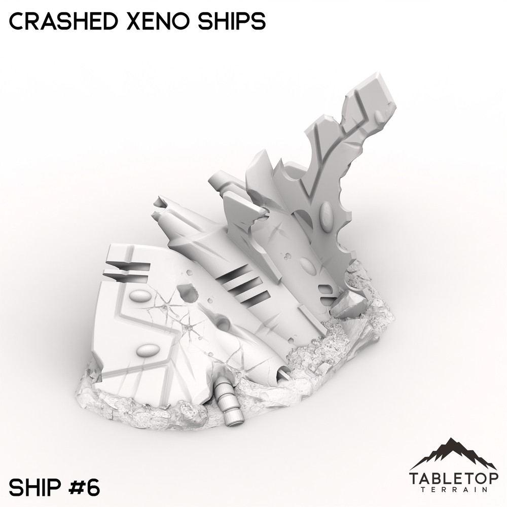 Crashed Xeno Ships - Space Elves Grimdark Wargaming
