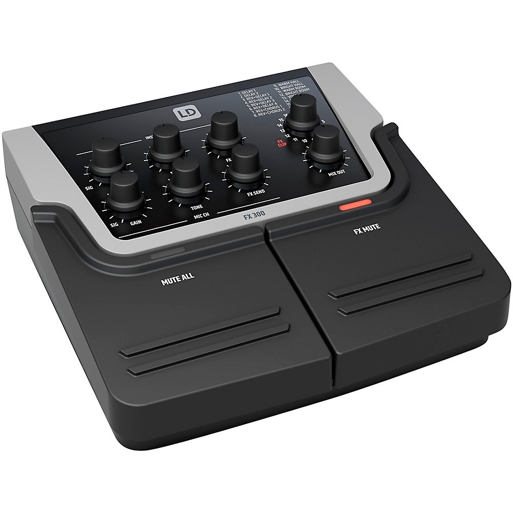 LD Systems FX300 Vocal Effects Processor With 2-Channel Pedal LN