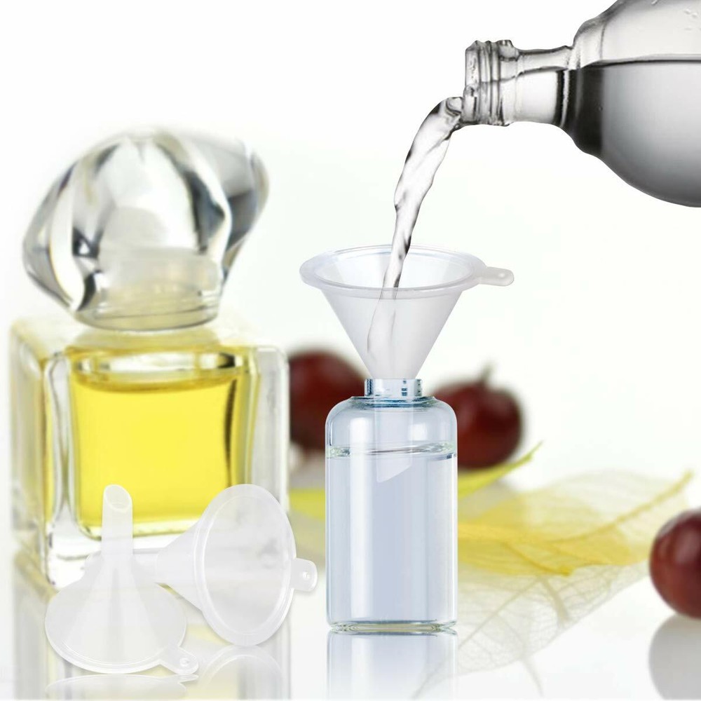 10pcs Small Plastic For Perfume Diffuser Bottle Mini Liquid Oil Funnels Lab US
