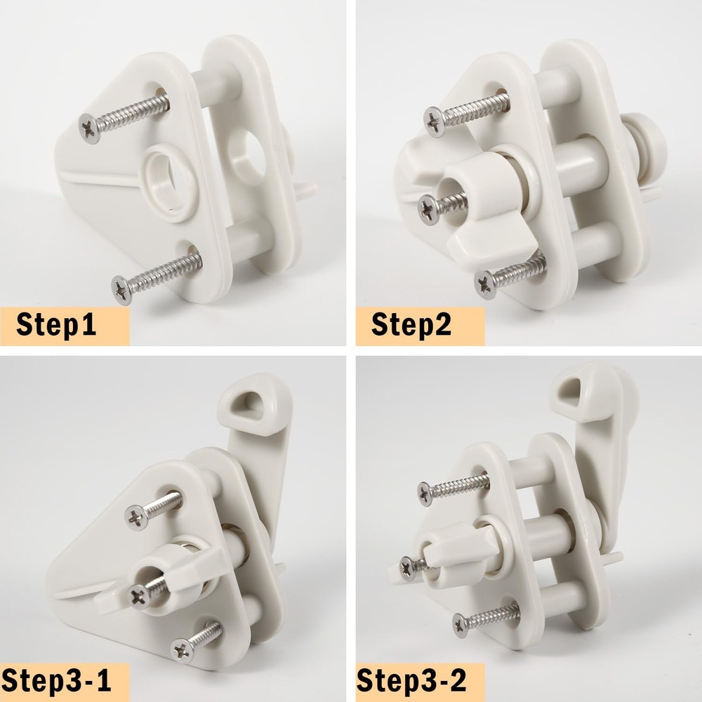 4 PCS Pontoon Gate Latch Replacement Kit Fits 11.25 Inch Square Frame Tool
