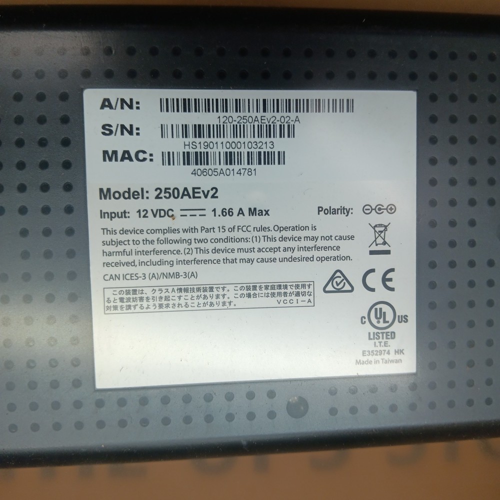DIRECTV DIRECT TV 250AEv2 Wireless Router