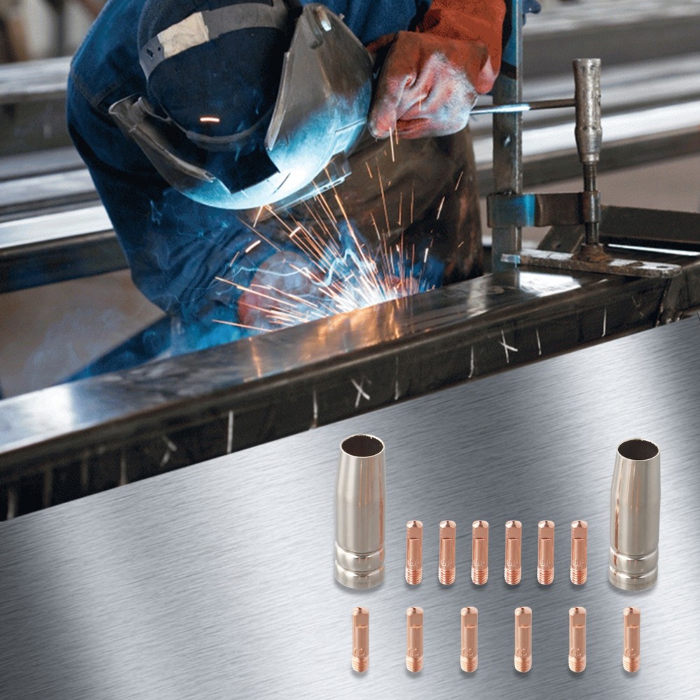 Robust 14 Piece For MIG Welding Accessory Collection Featuring Essential Tools