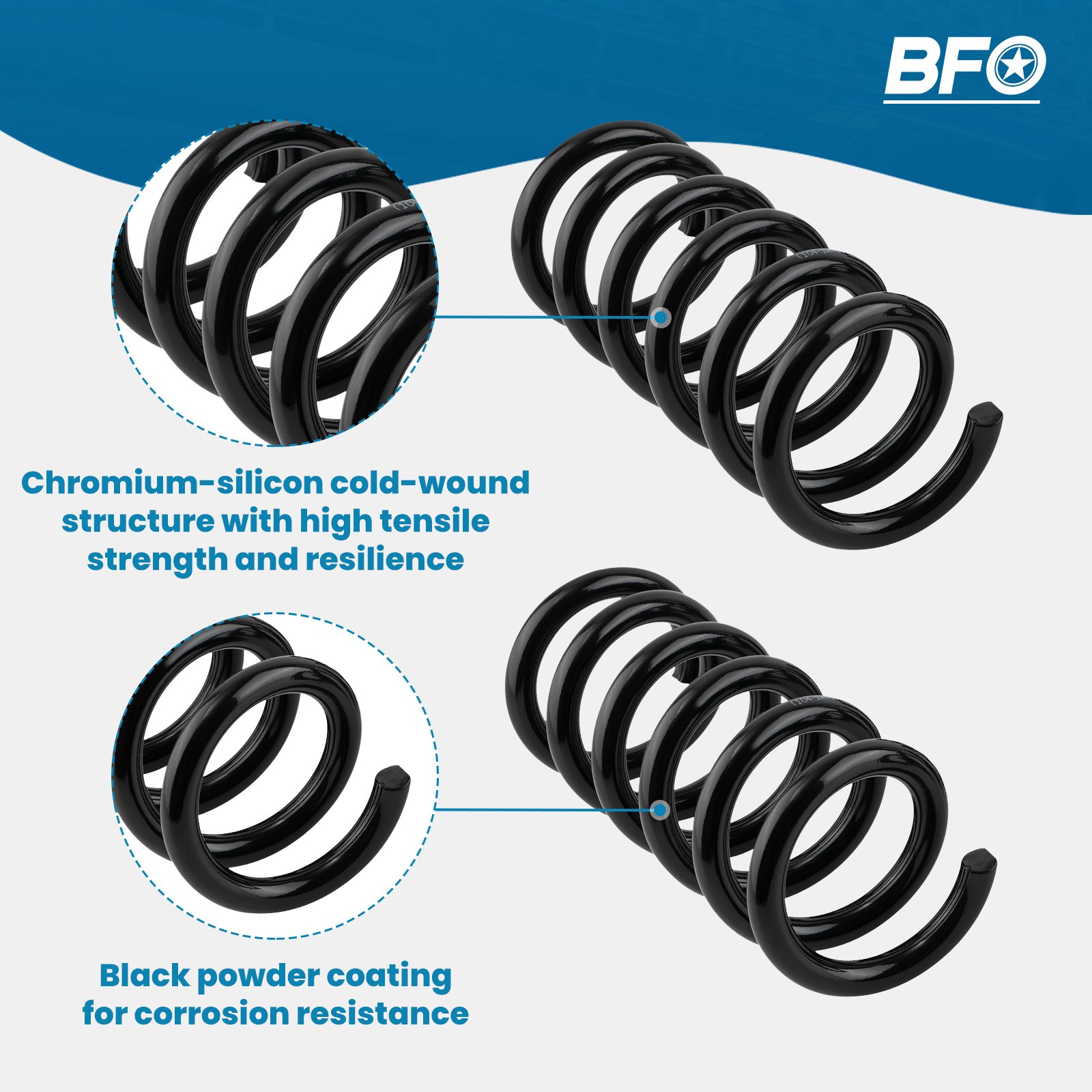 3" Lowering Drop Coil Springs Kit For Chevy C1500 Silverado 2WD 1988-1998