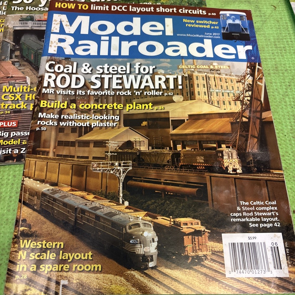 Model Railroader Magazine Lot Year 2017