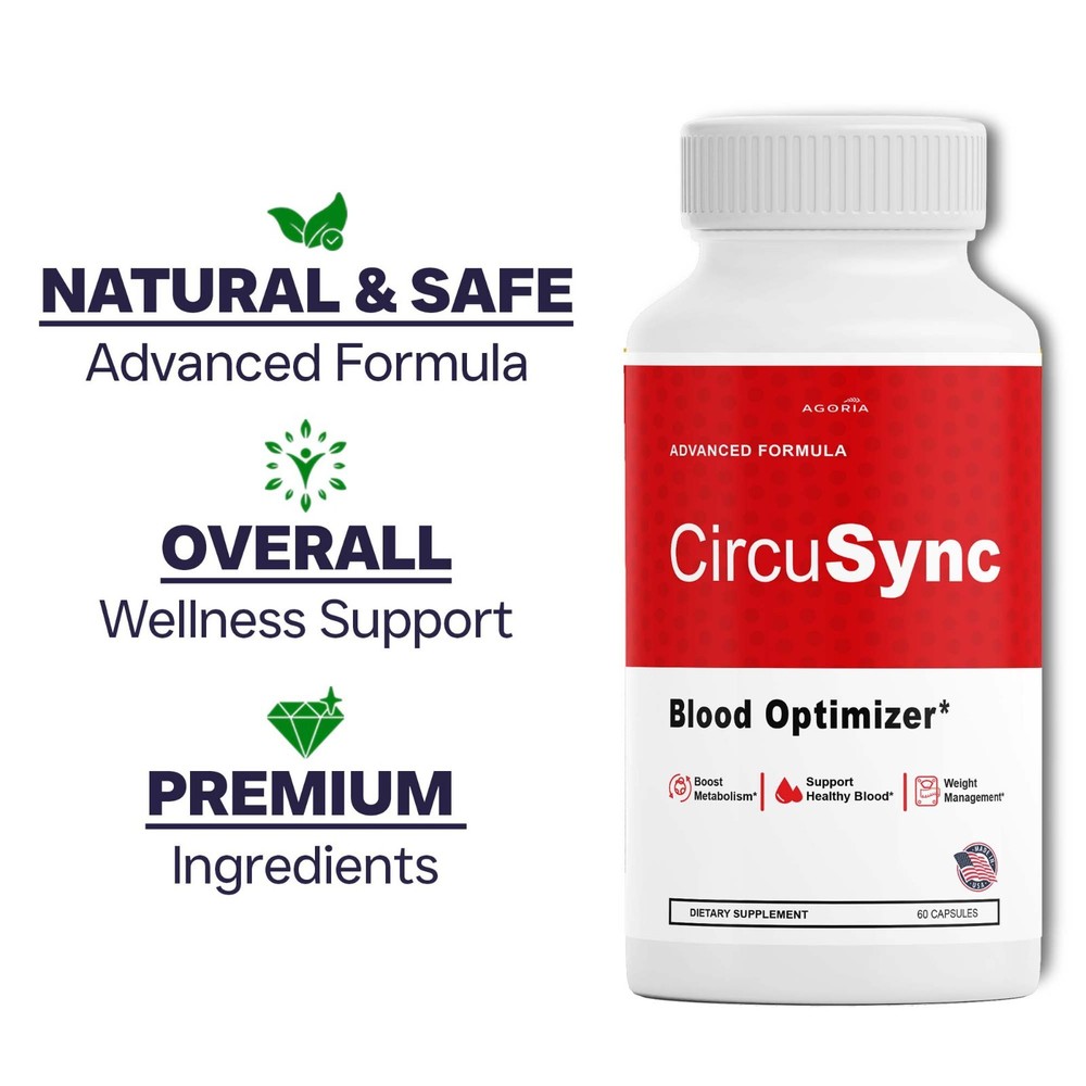 (1 Pack) CircuSync Advanced Blood Support Formula Supplement Circu Sync Capsules
