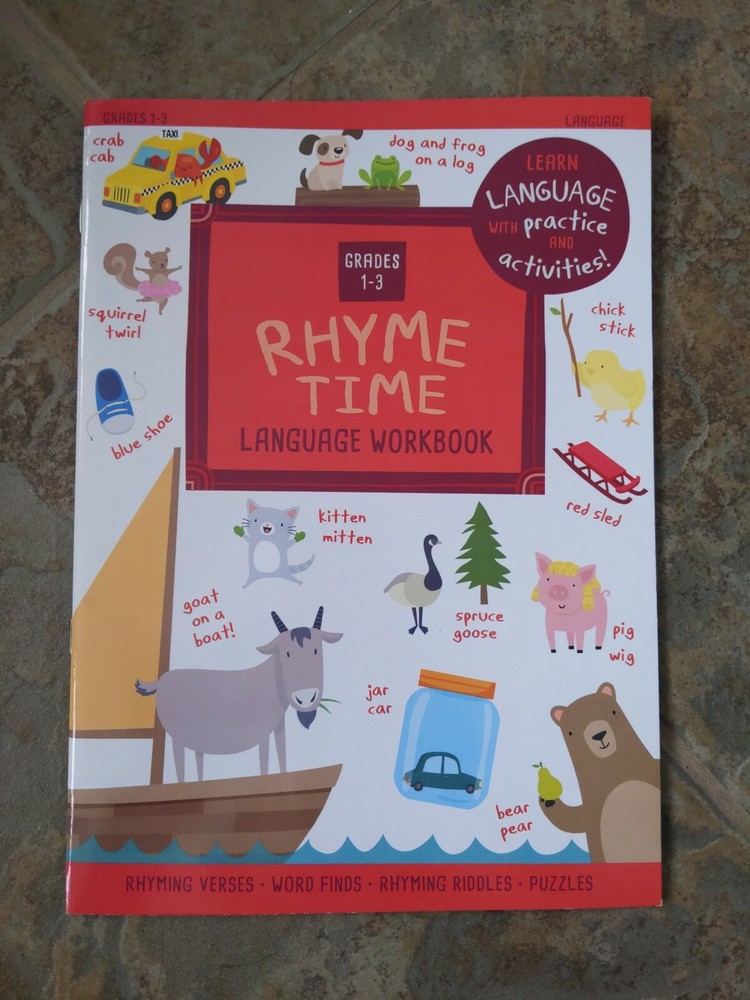 New Rhyme Time Language Workbook Grades 1-3 Learn Language Practice Homeschool