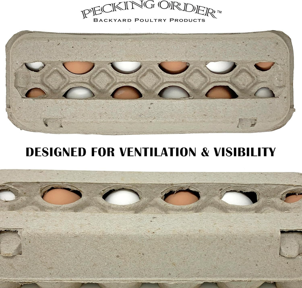 Paper Pulp Egg Cartons - 12 Pack Grey