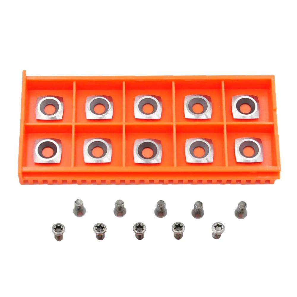 Negative Rake 11x11x2.0mm-R50 with Screws Carbide Replacement Inserts Cutter ...