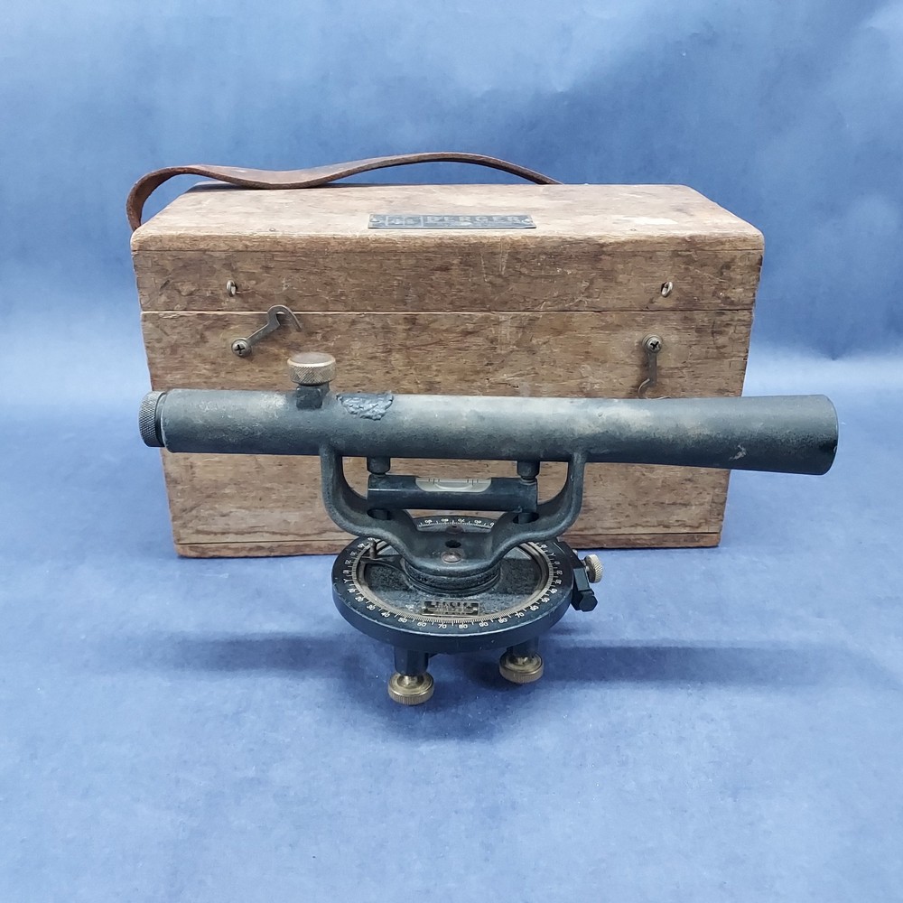 Berger Engineering Instruments Surveying Transit Model 1G-1763 With Original Box