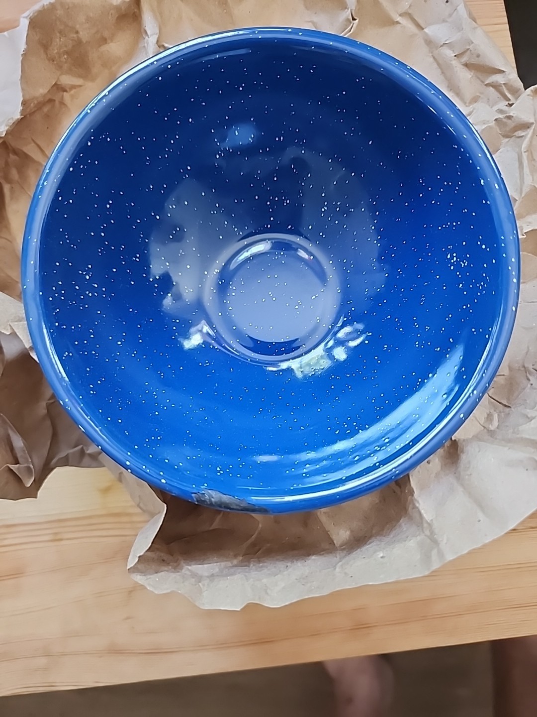 GSI Outdoor Sierra Table Set 16 piece porcelained Enamelware, Blue Open box