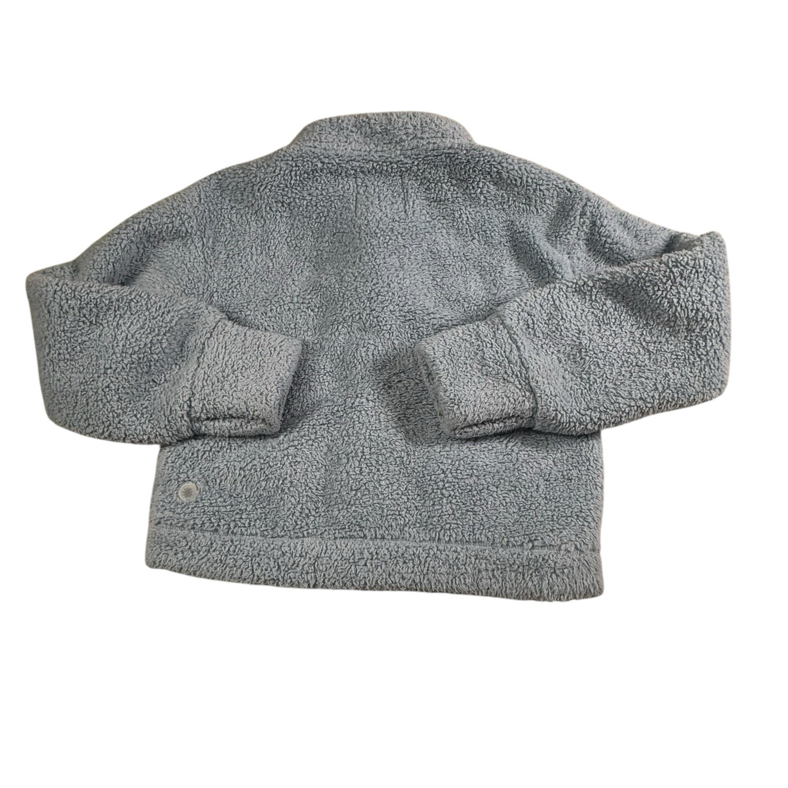 Athleta Girl Teddy Fleece Sherpa Jacket Light Blue Sz M (8-10)