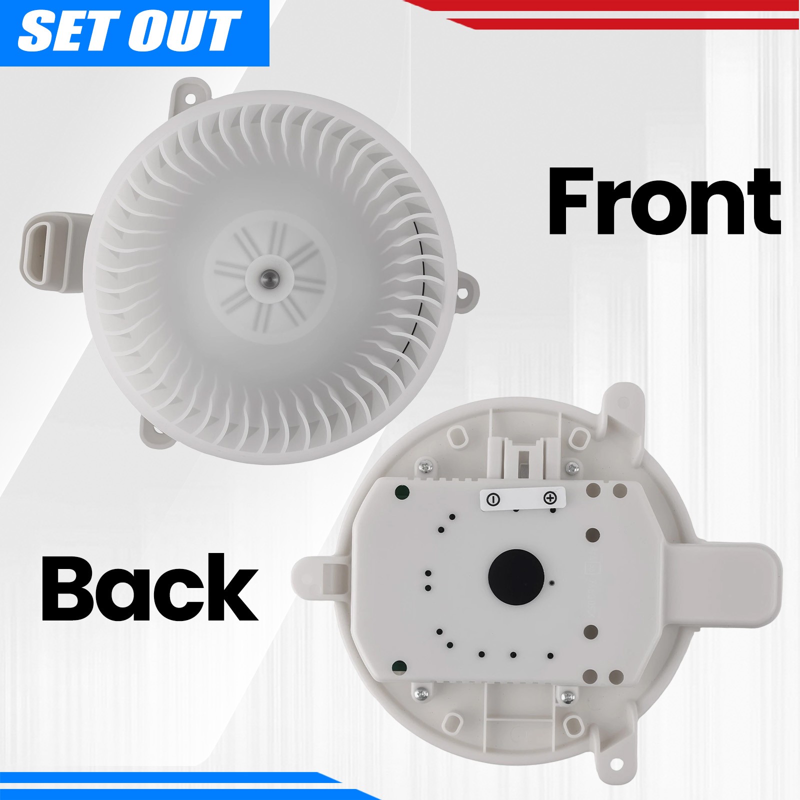 HVAC Heater Blower Motor w/Fan For 2011-2017 Toyota Sienna/Sequoia White 700298