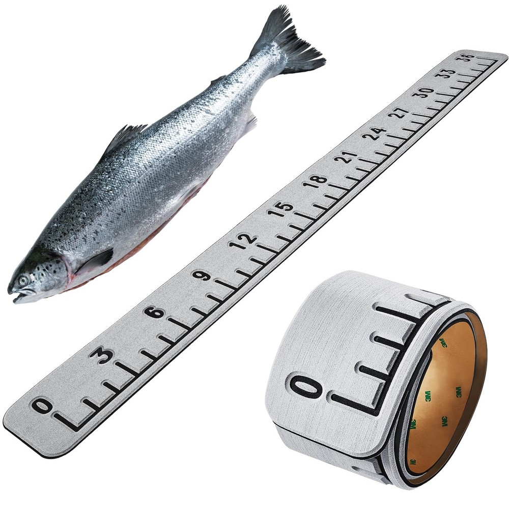 Foam Fish Ruler Fish Size Measuring Tape Measuring Board Tool Adhesive Access...