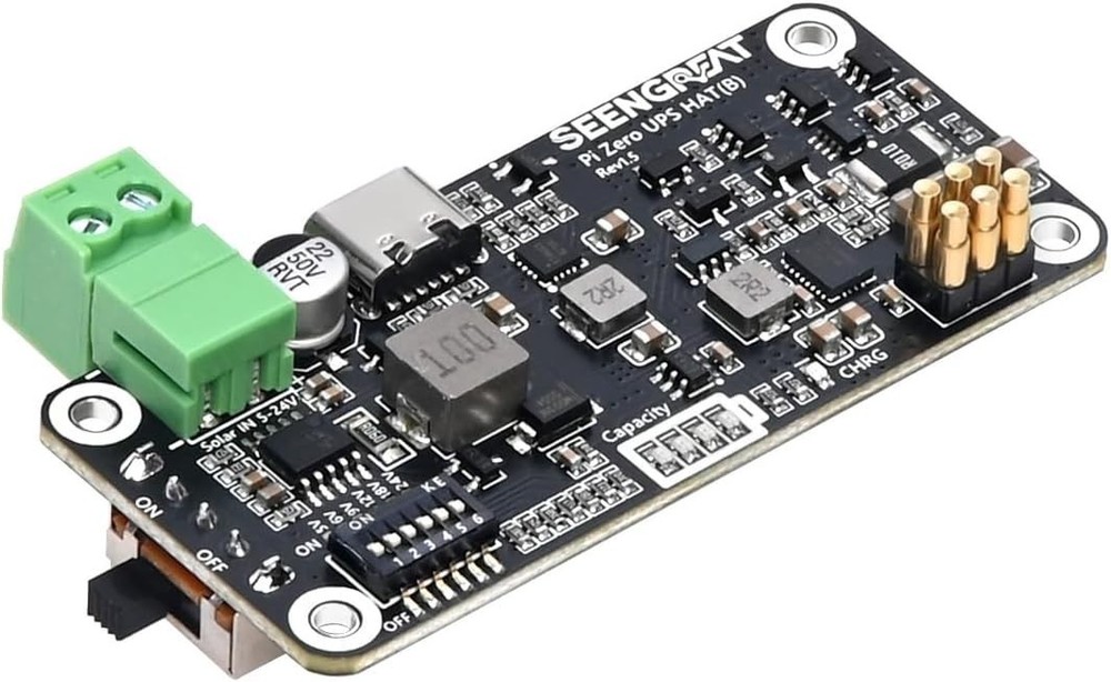 UPS HAT Raspberry Pi Zero,5V Solar Power Supply 5V-24V Input I2C Battery