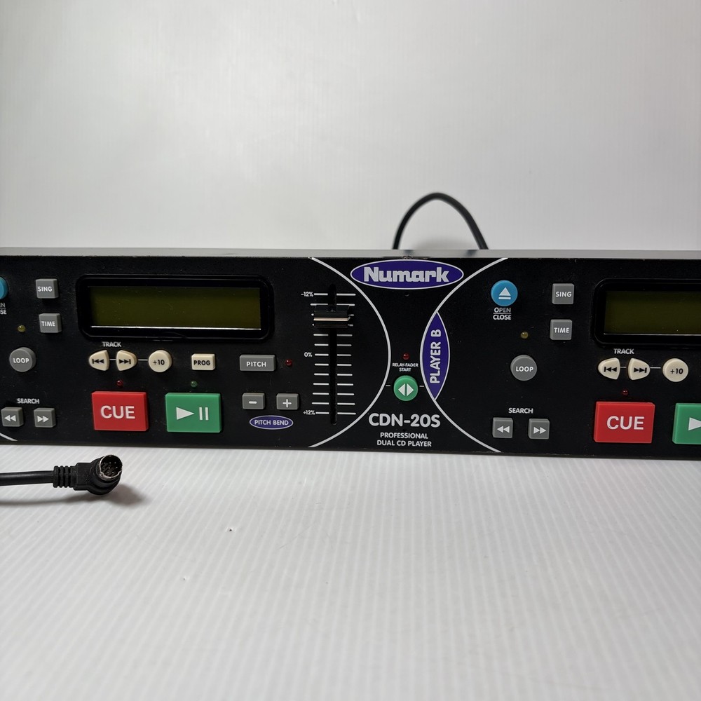 Numark CDN-20S Professional Dual CD Player Controller Unit Only Rack Mount