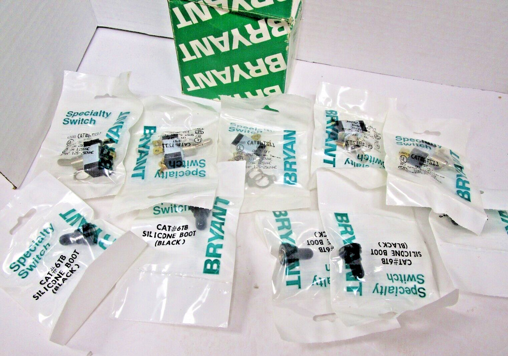 (5) Bryant Toggle Switch &  Boot #6TB (NEW)