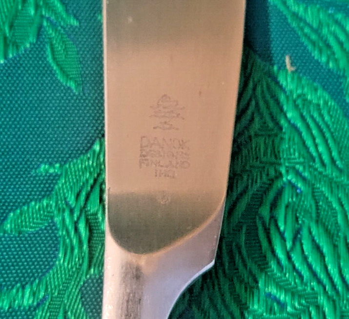 2 Dansk Stainless Variation Pattern Medium Flat Handle Spreaders Nice !