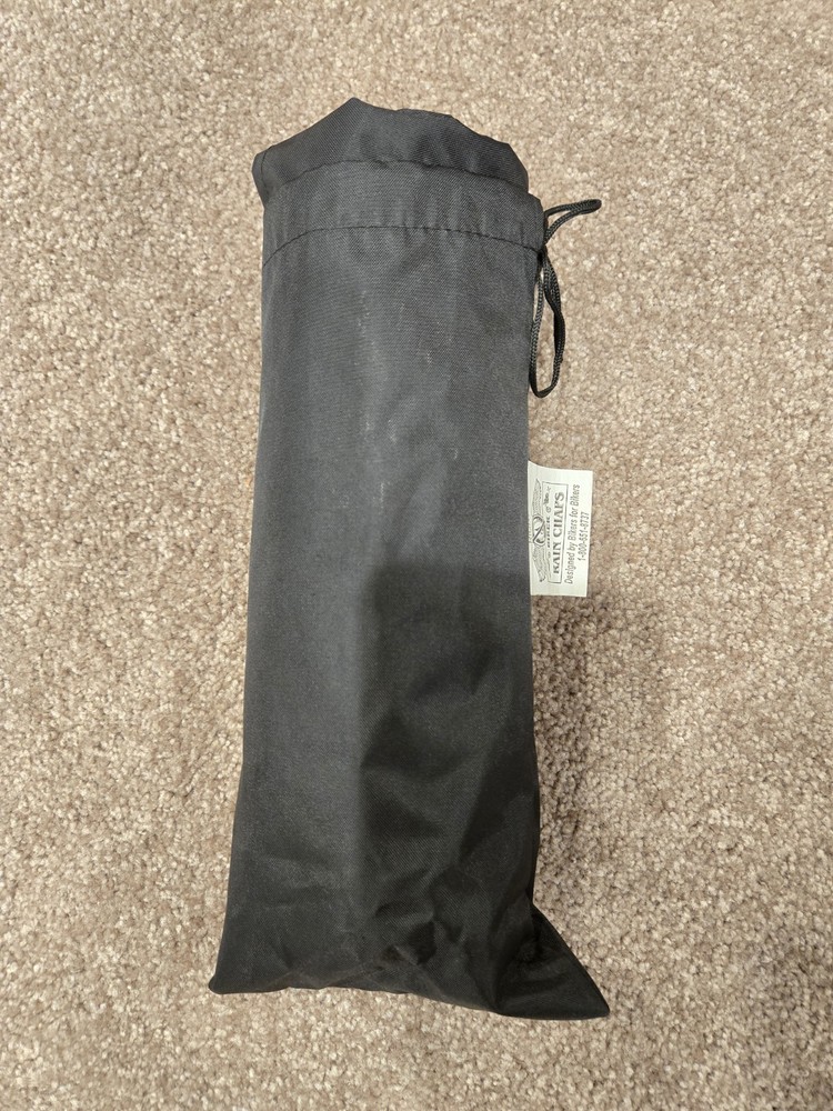 Motorcycle Rain Chaps XL Polyester. Hook&Loop Closure Quick Dry. Easy On/Off