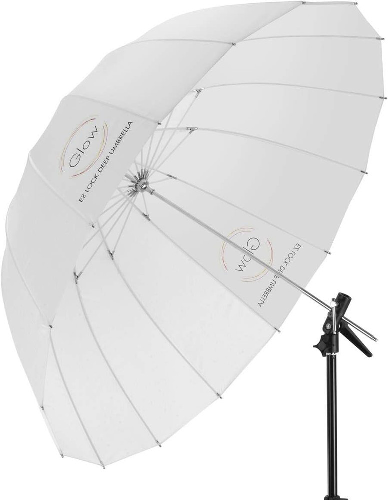 Easy Lock Medium Deep Translucent Fiberglass Umbrella (41")