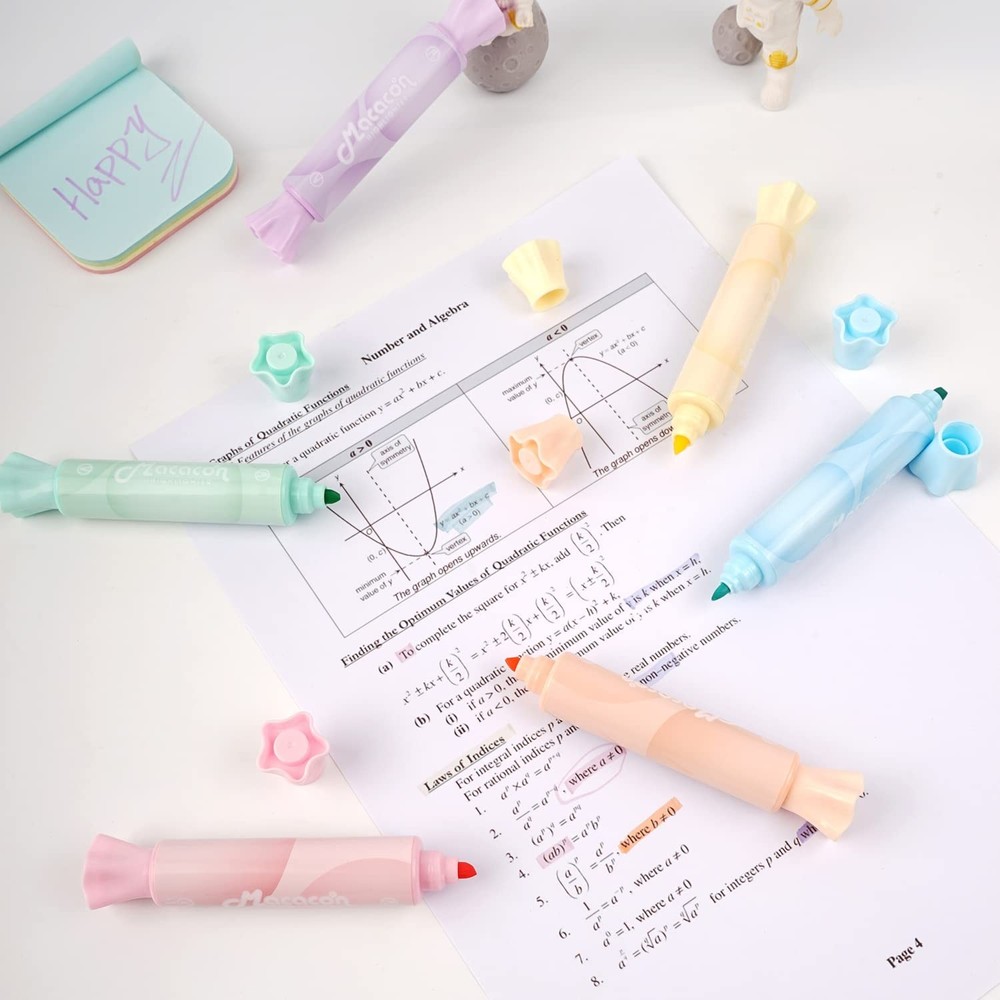 Candy Shape Highlighters, Assorted colors,Chisel Tip,Water Based,Quick Dry& W...