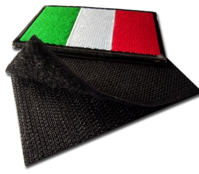 Italian Flag Patch – Hook & Loop Embroidered Italy Emblem - 3x2 inch