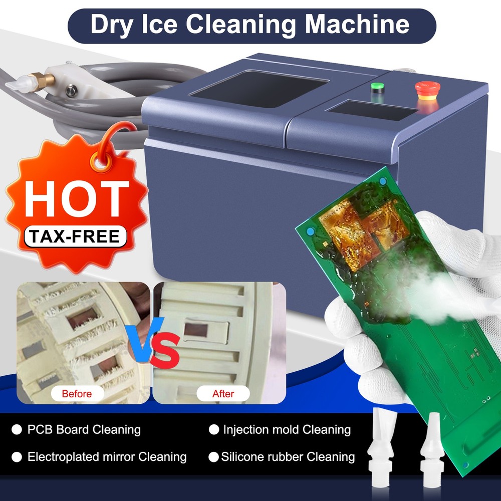 Portable Mini Dry Ice Blasting Machine Cleaning Machine For PCB Burrs Remove AU